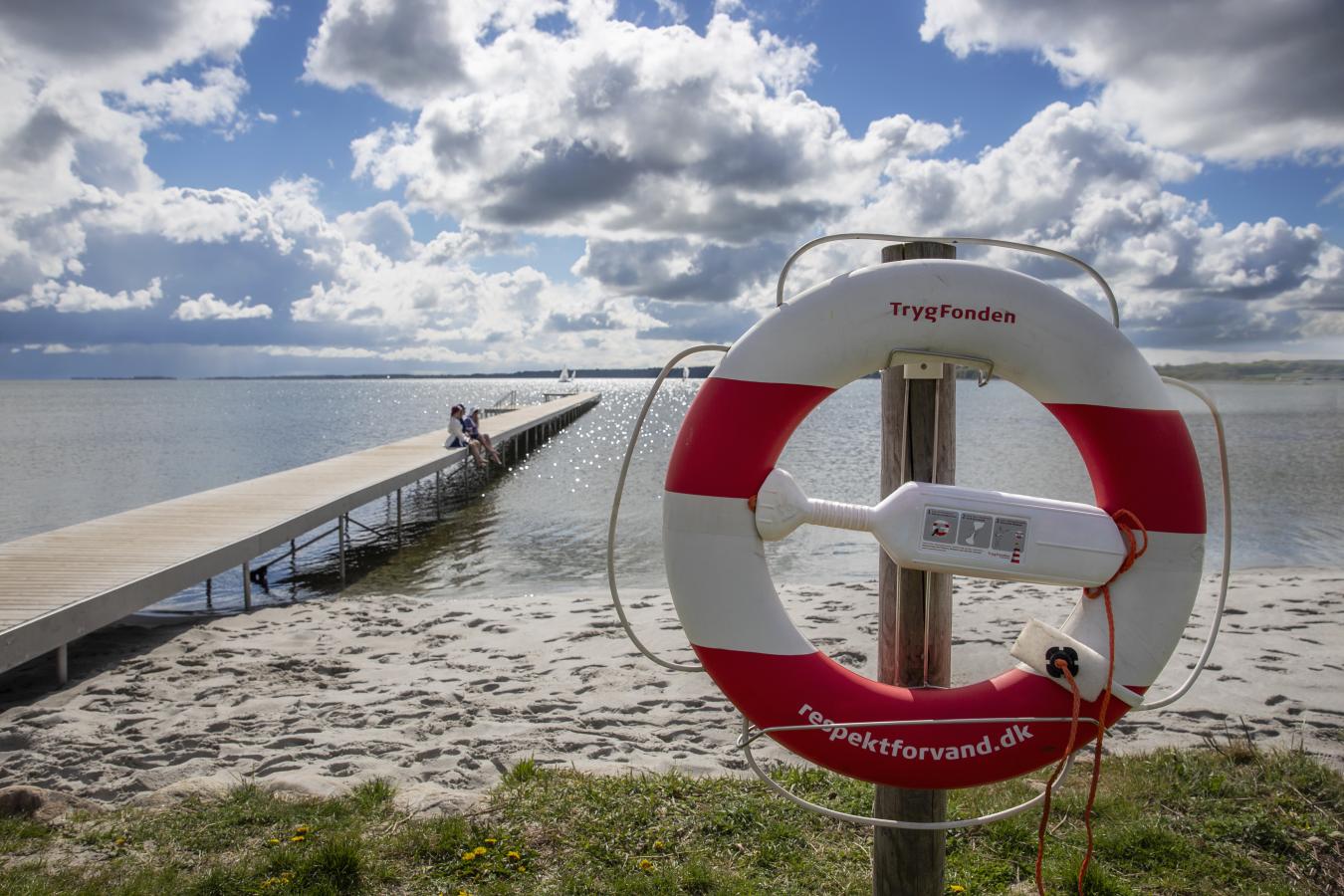 Rettungsring am Langelinie Strand