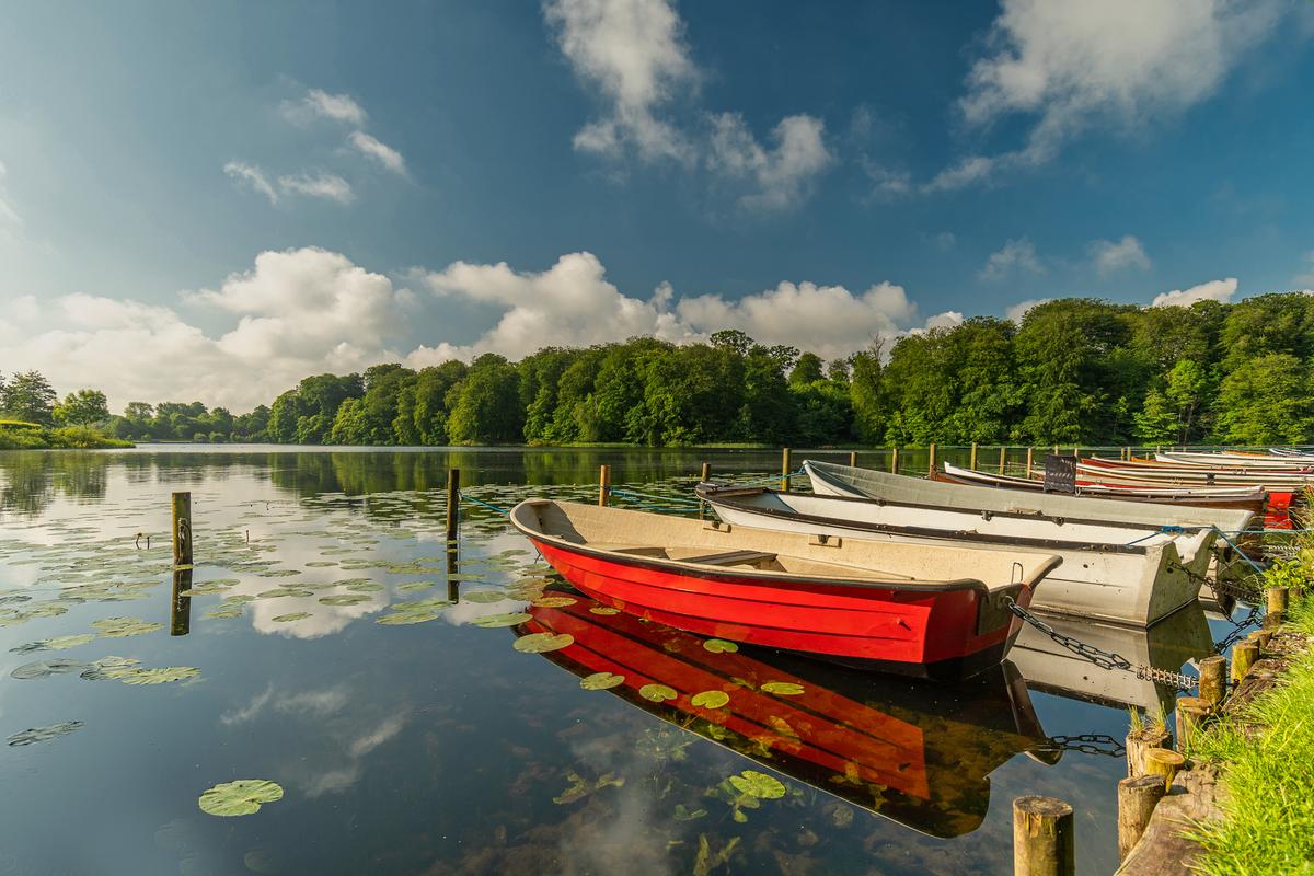 Boote auf dem See von Bygholm