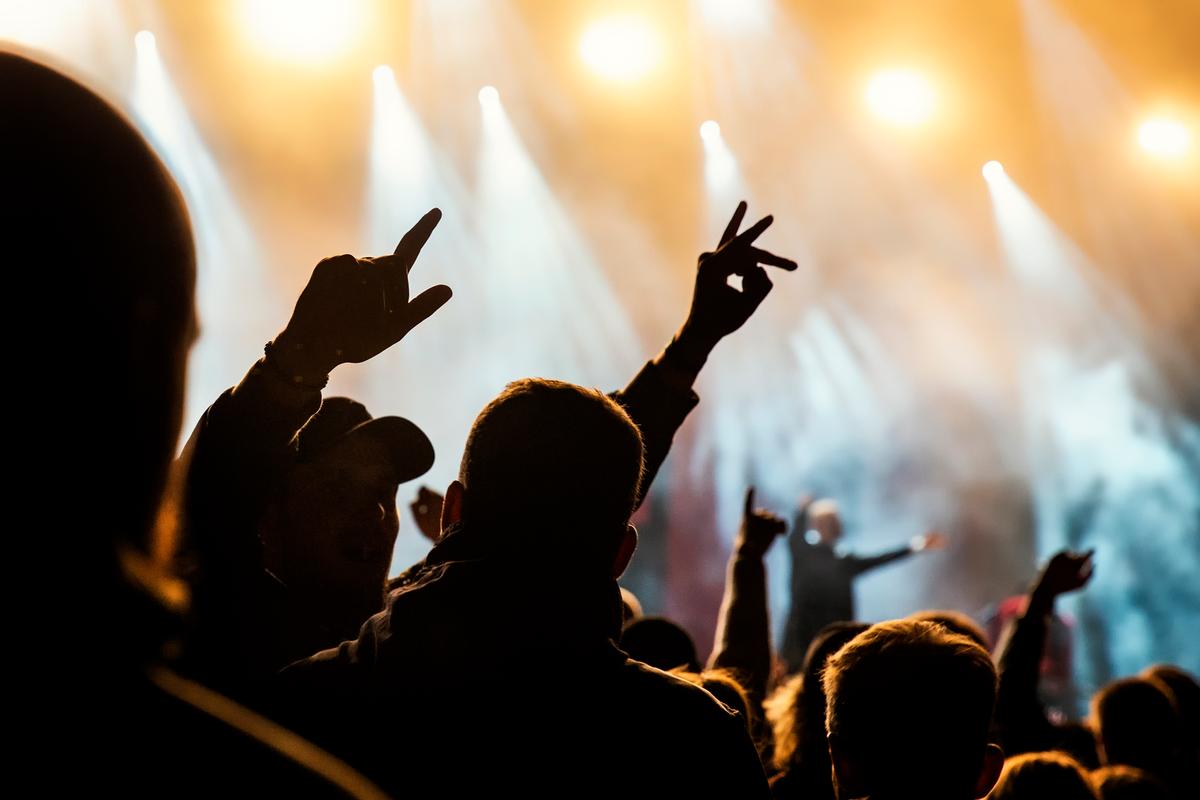 Publikum bei einem Konzert