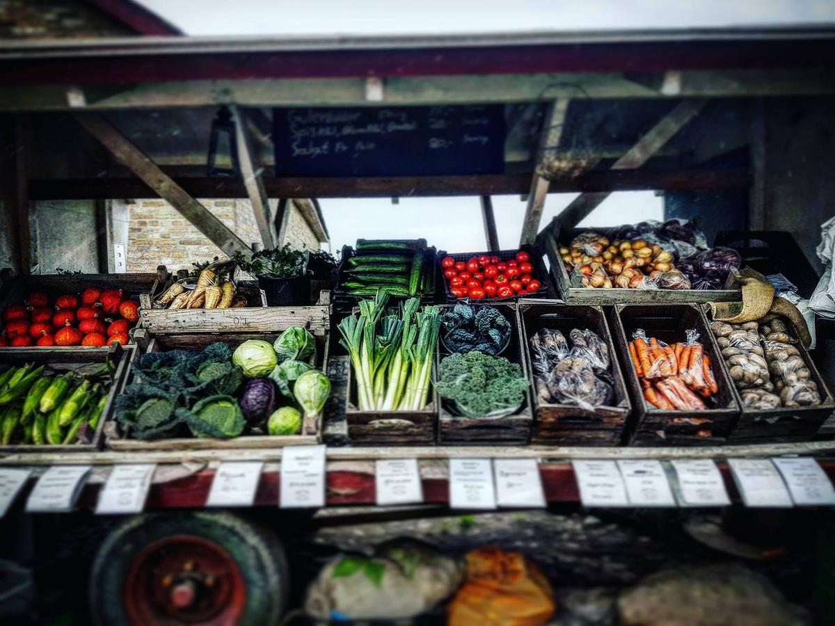 Frische Lebensmittel im Laden