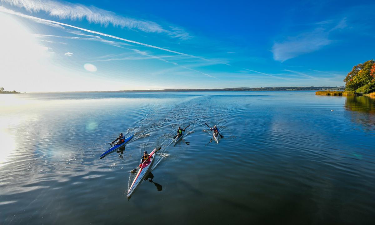 Kajakfahrer im Horsens Fjord