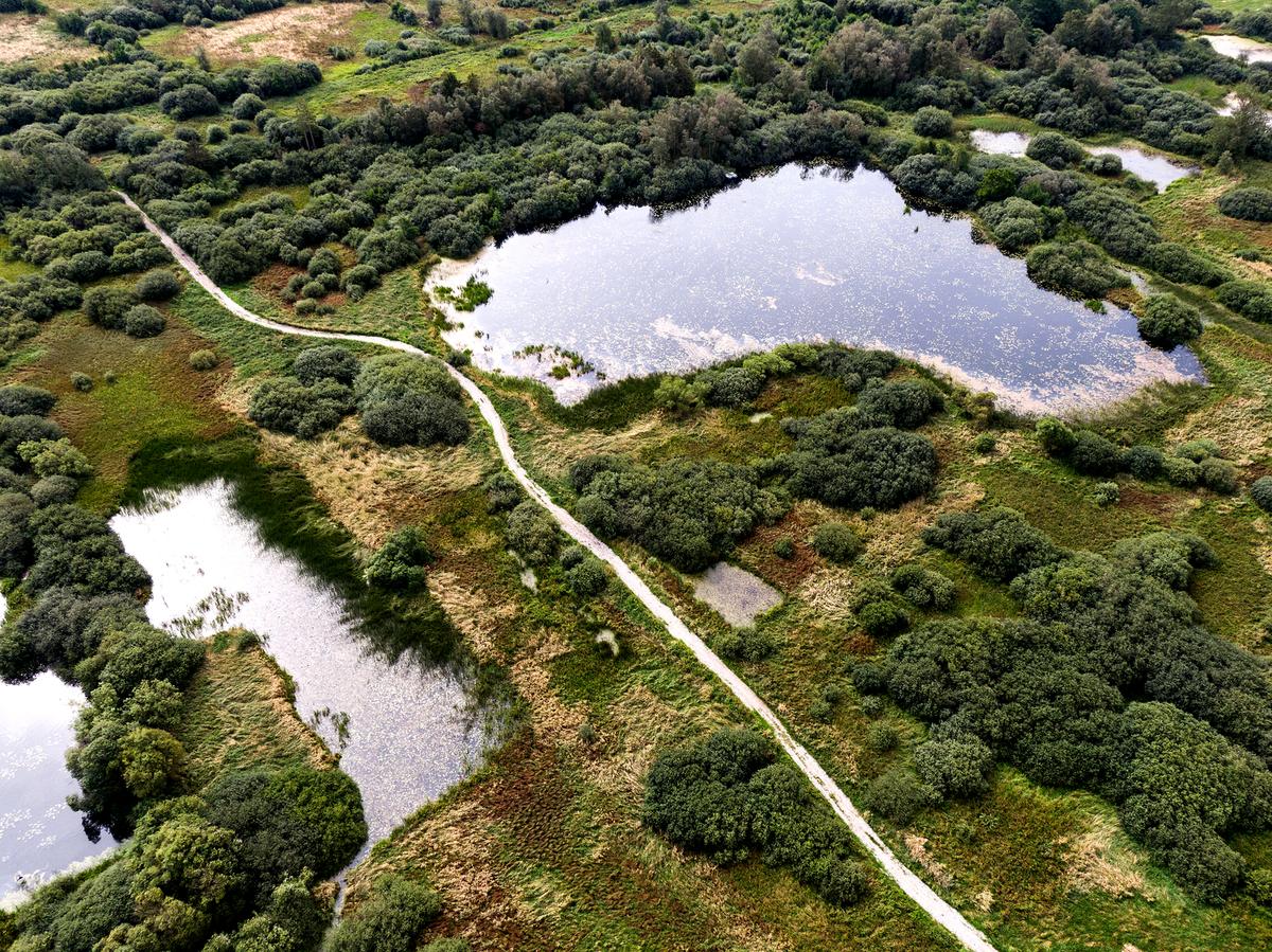Drohnenbild von Uldum Kær
