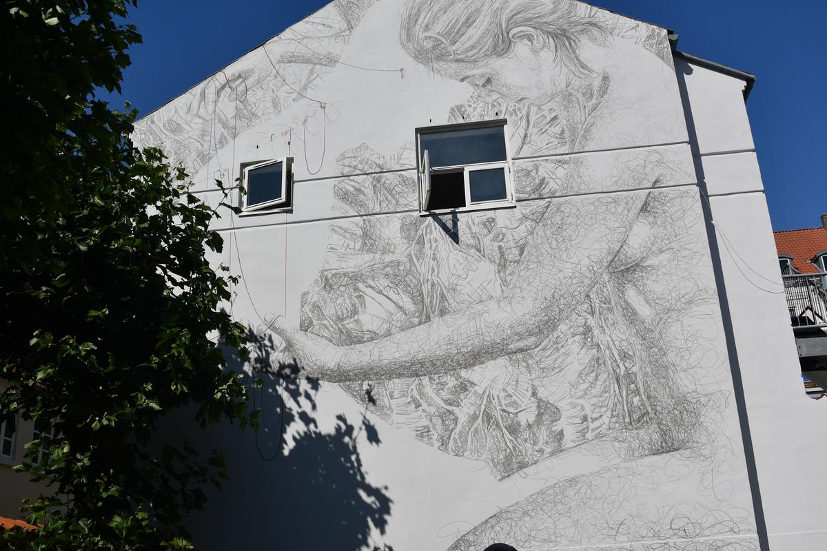 Street art gavl i Horsens