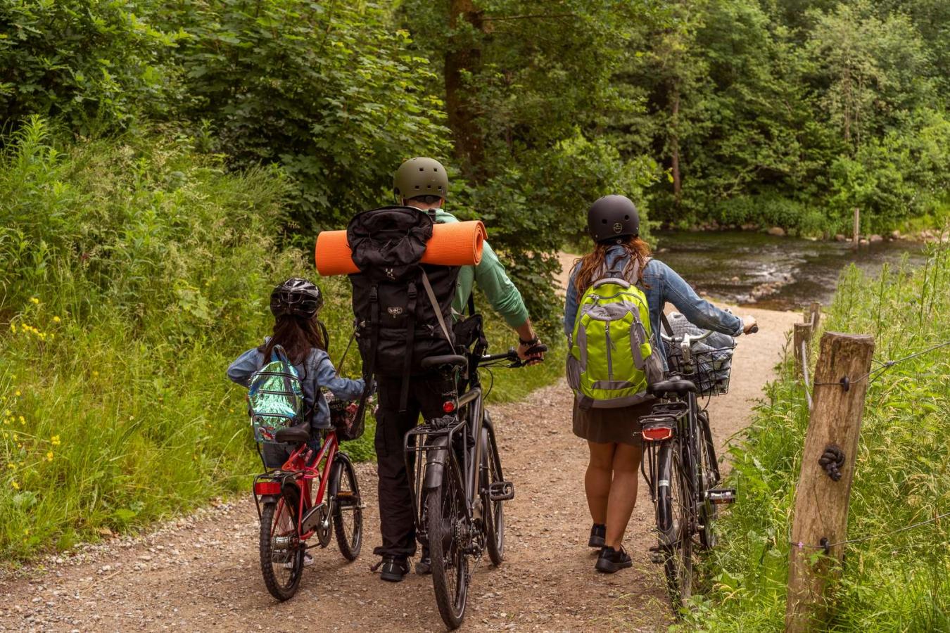 Radtour im küstenland in Dänemark