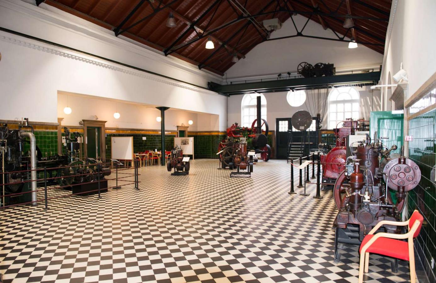 Maskinhallen på Industrimuseet i Horsens