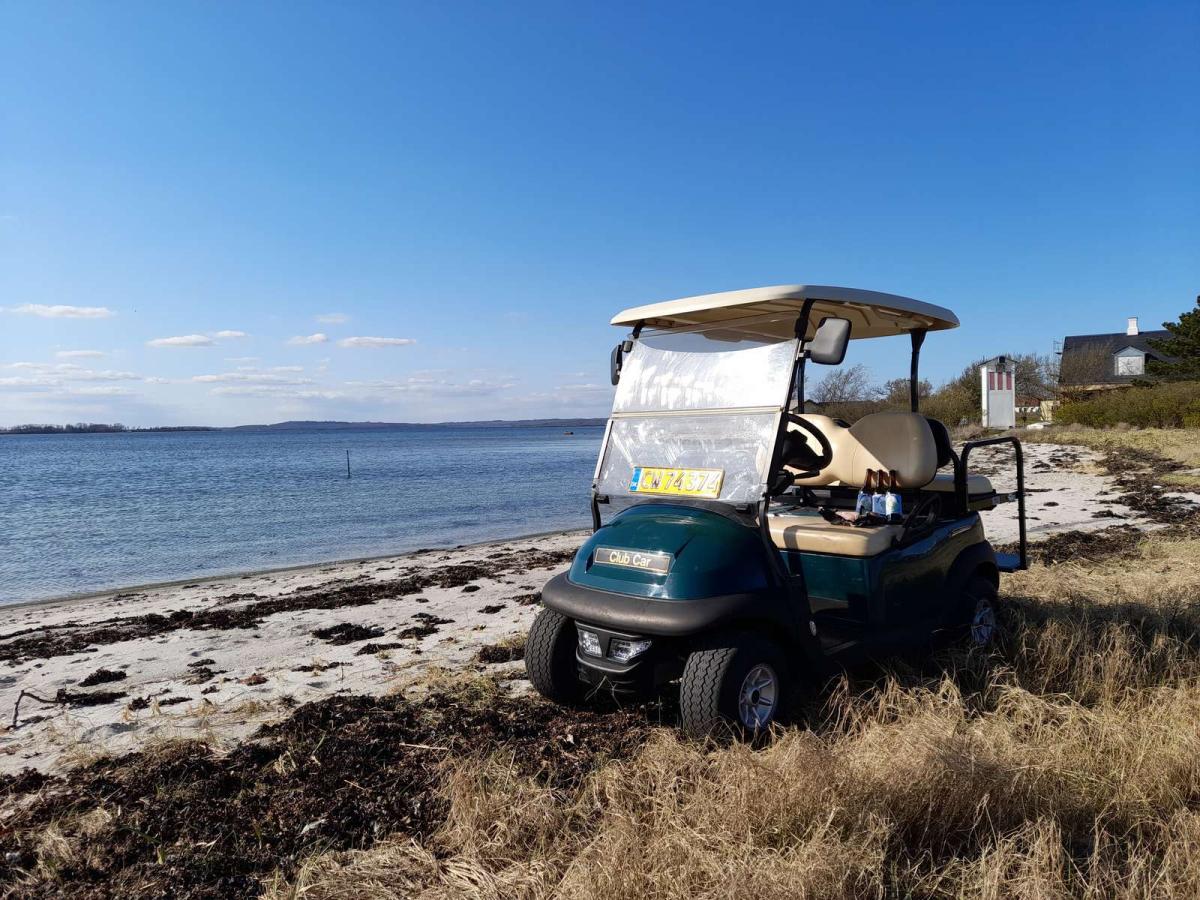 Machen Sie eine Rundtour auf Hjarnø mit einem flinken Golf Cart von Hjarnø Golfbil og Cykeludlejning