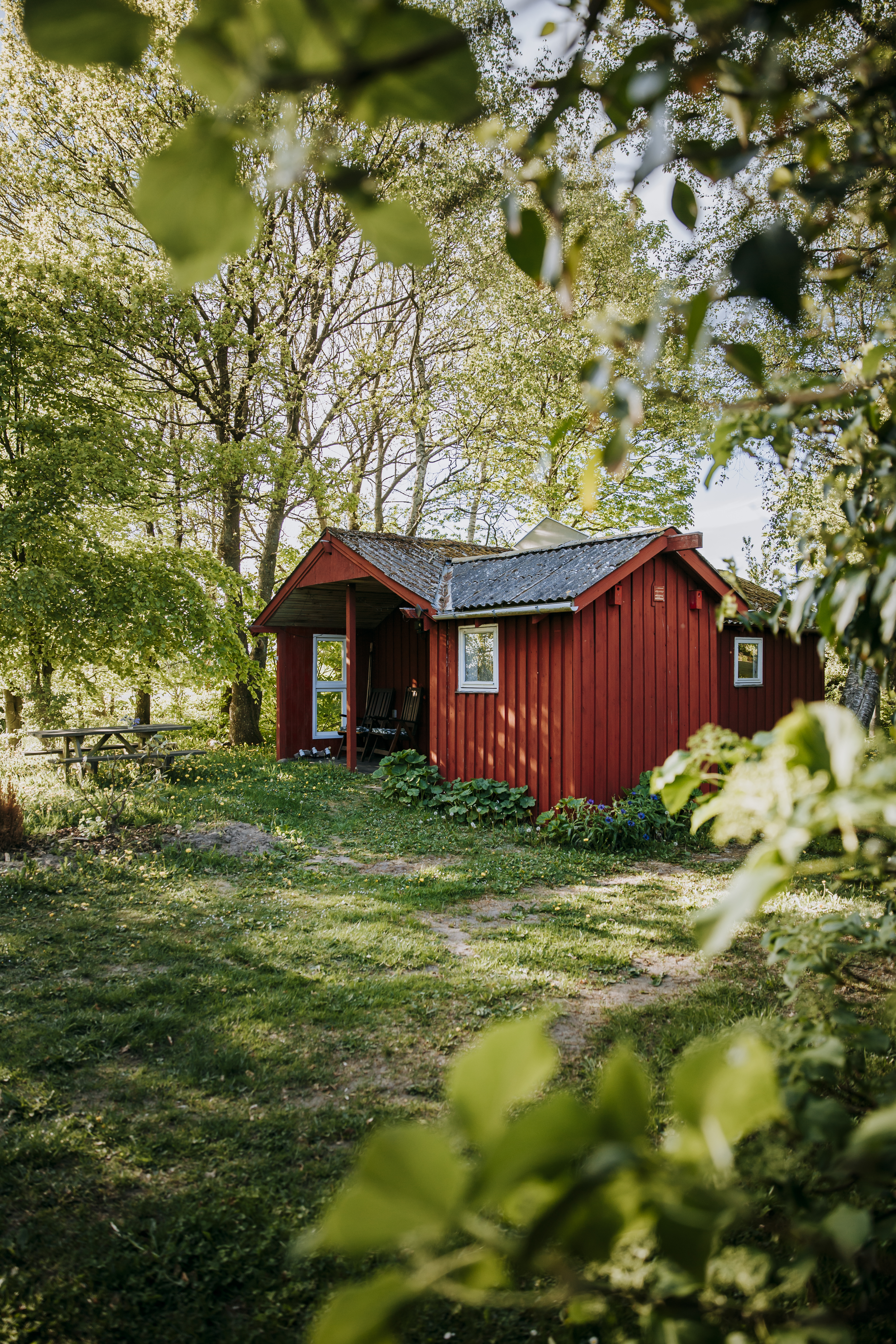 Annekset ved Holmely glamping i Bakkelandet nær Gudenåen 
