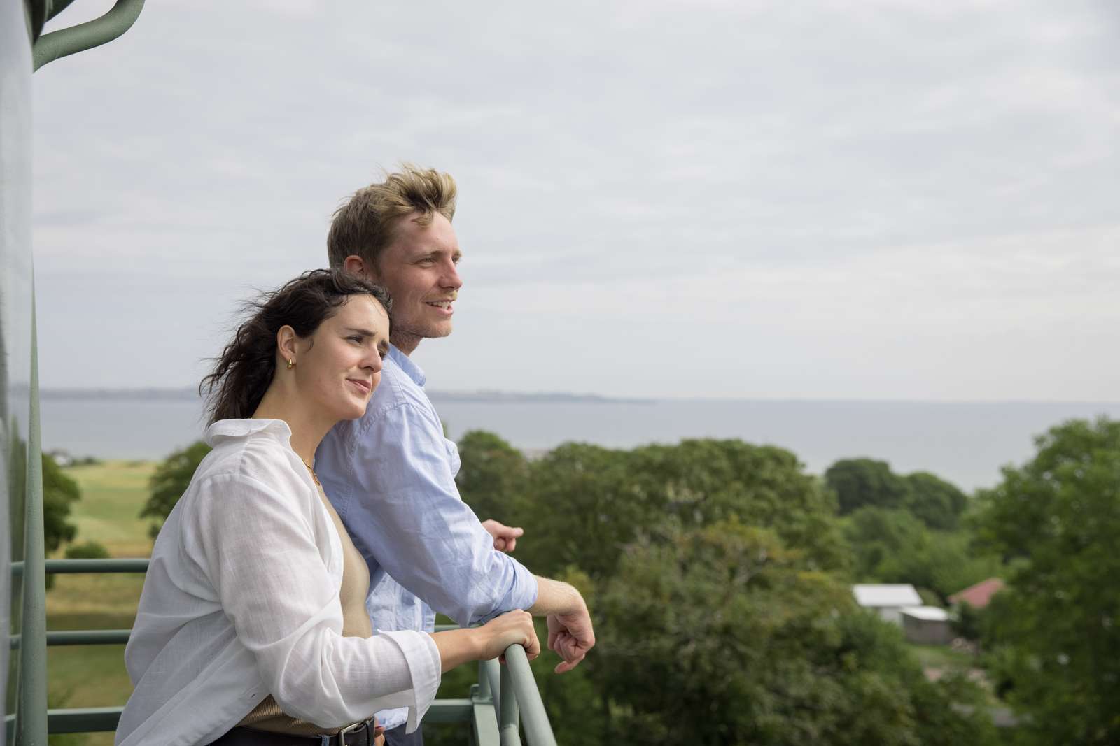 Udsigten fra tårnet på Tunø Kirke