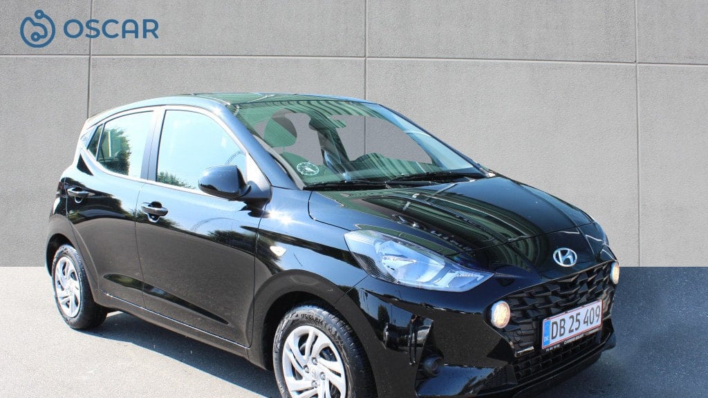 En sort Hyundai Getz fra Oscar Biludlejning