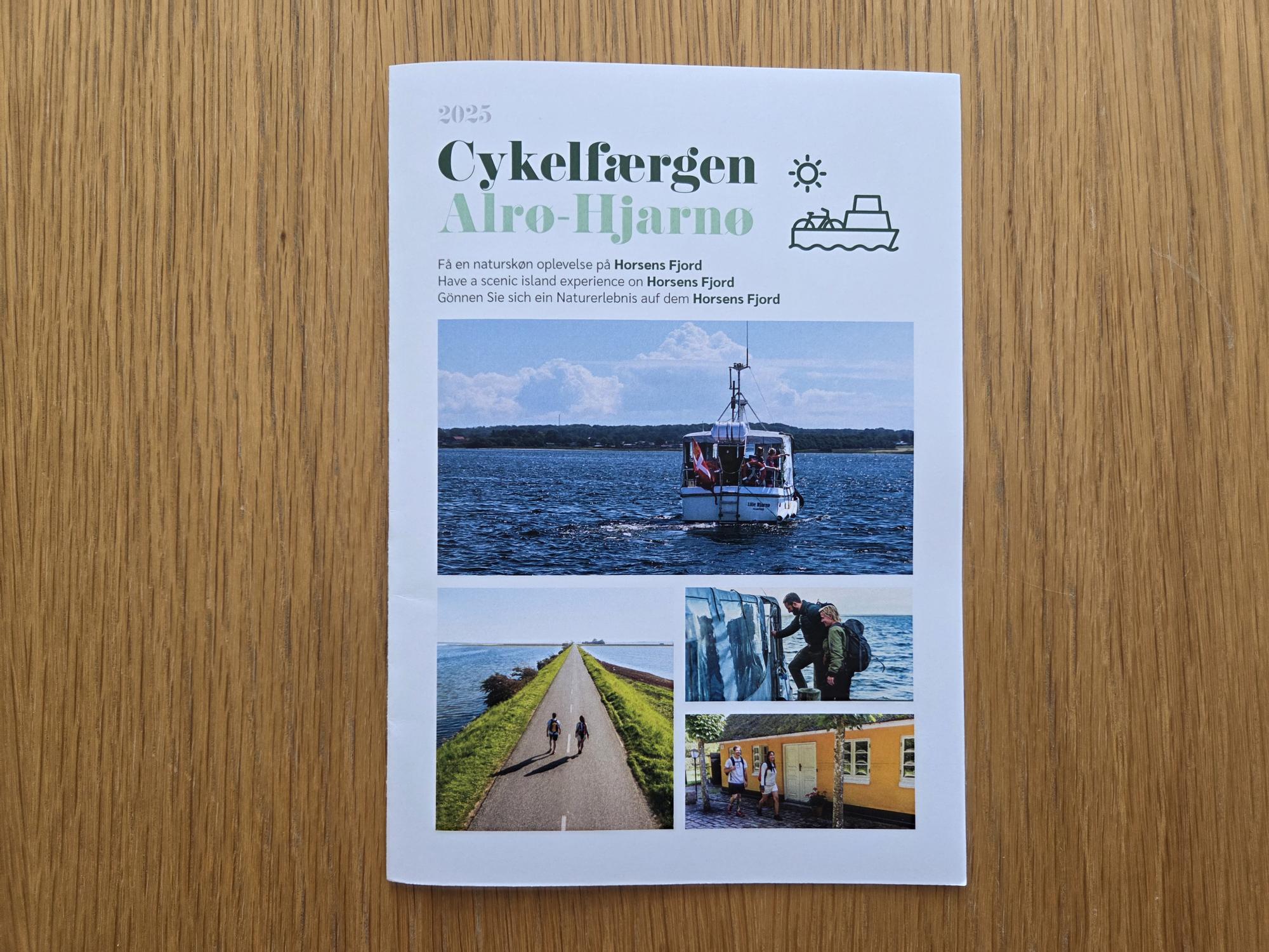 Folder for Cykelfærgen Alrø-Hjarnø 2025